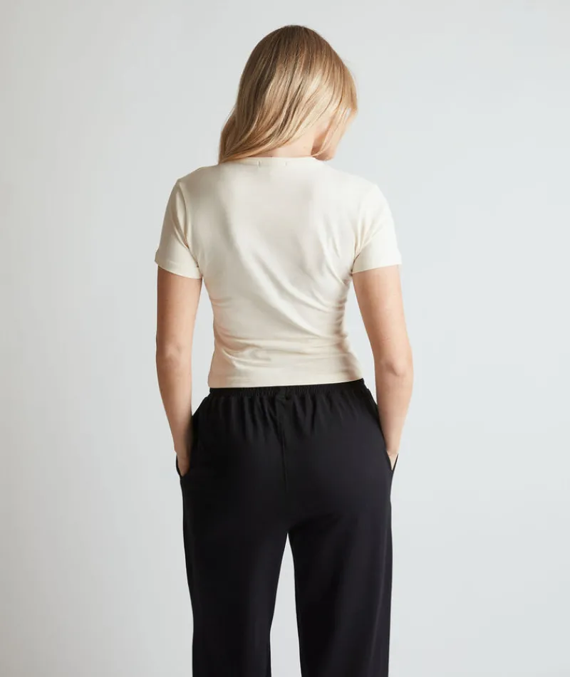 Hot Six Stories Soft Short Sleeve Tee - Buttermilk Cannoli Cream