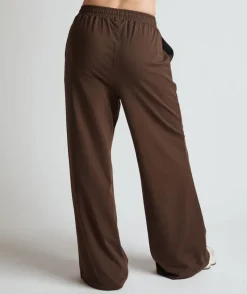 Online Six Stories Soft Wide Leg Lounge Trousers - Espresso