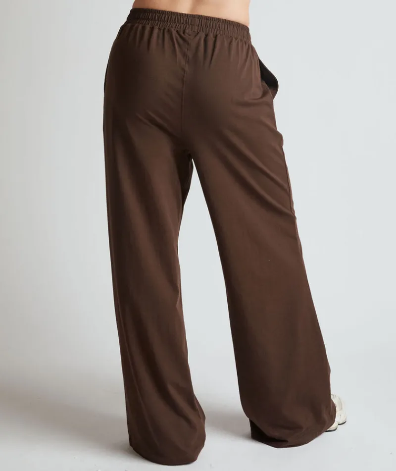 Online Six Stories Soft Wide Leg Lounge Trousers - Espresso
