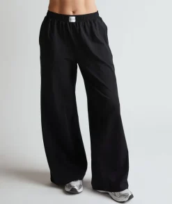 Outlet Six Stories Soft Wide Leg Lounge Trousers - Black