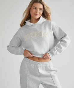 Online Six Stories Stories Hoodie - Grey Marl