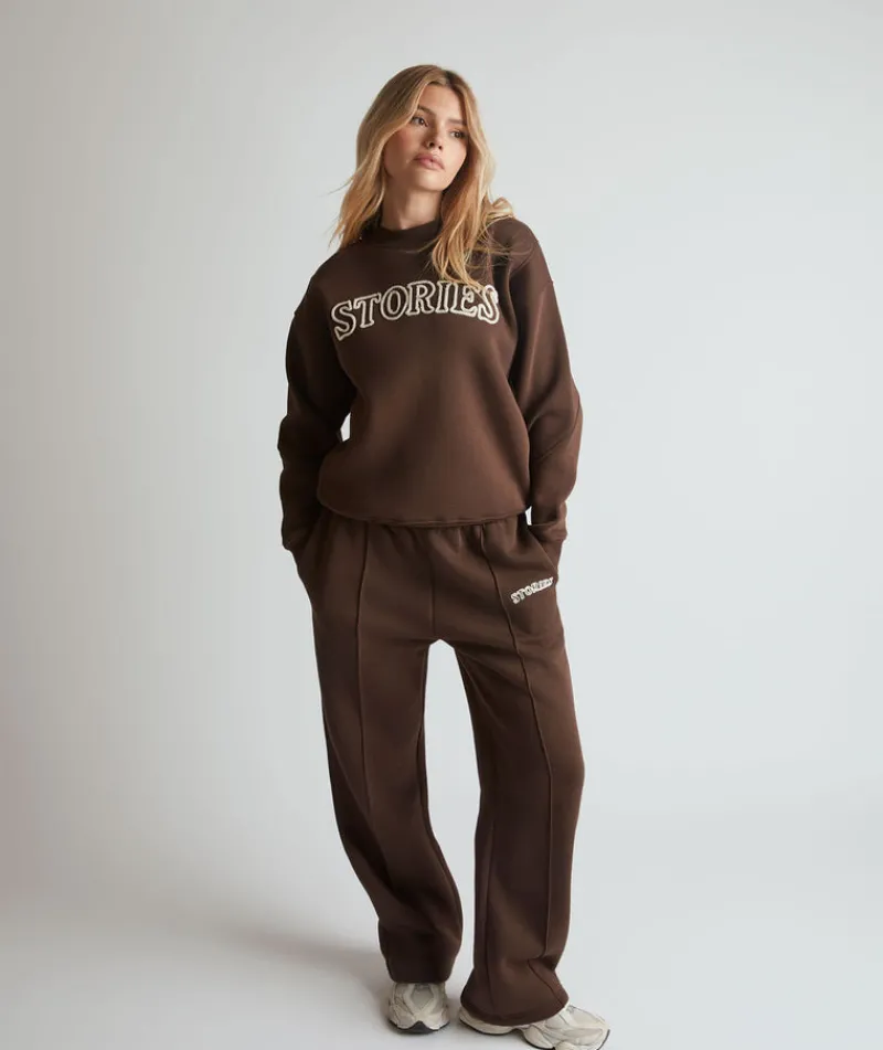 Discount Six Stories Stories Sweatshirt - Espresso