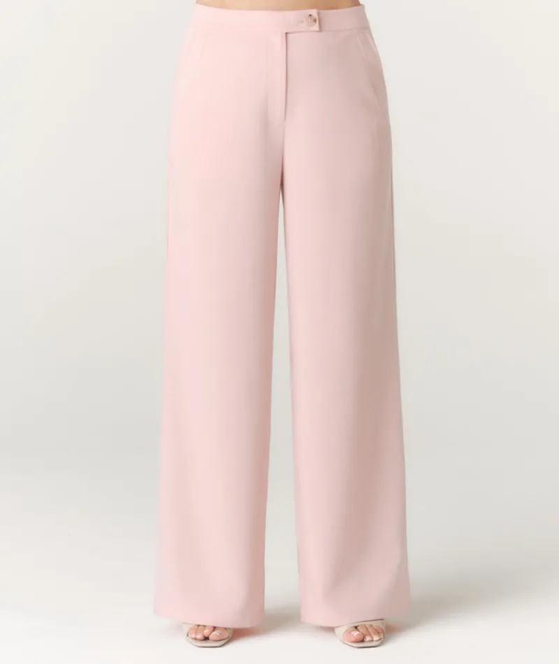Sale Six Stories Tailored Wide Leg Trouser - Pink