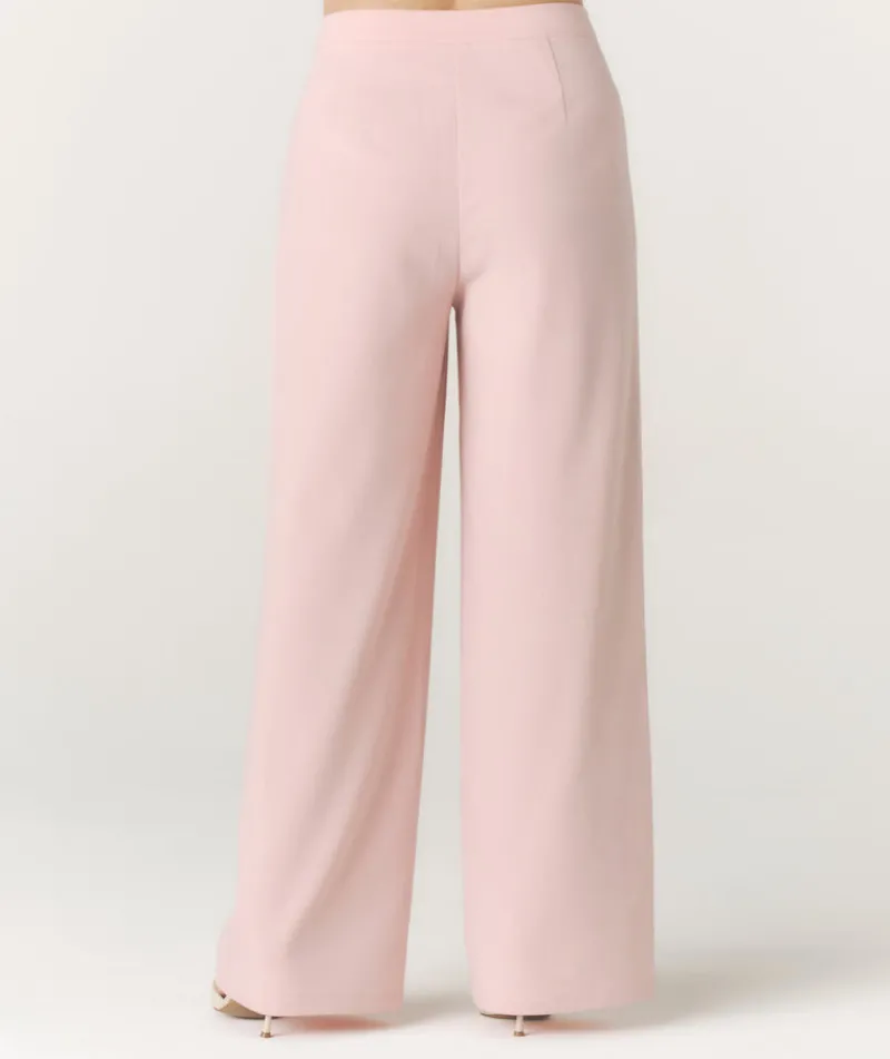 Sale Six Stories Tailored Wide Leg Trouser - Pink