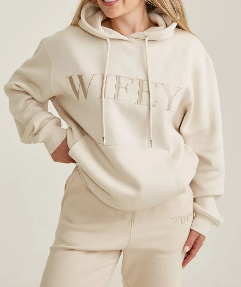 Discount Six Stories Wifey Hoodie - Champagne
