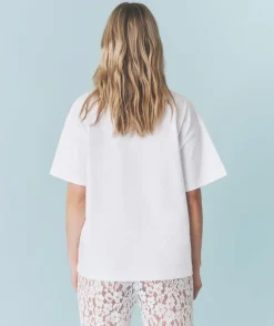 Discount Six Stories Wifey Wants a Spritz Beaded Tee - White